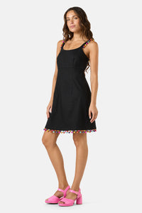 Gorman - Beaded Trim Party Dress - black