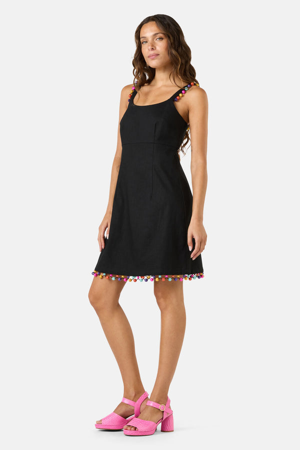 Beaded Trim Party Dress