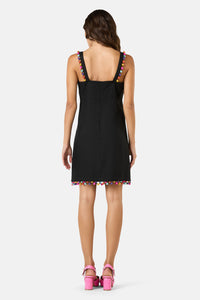 Gorman - Beaded Trim Party Dress - black