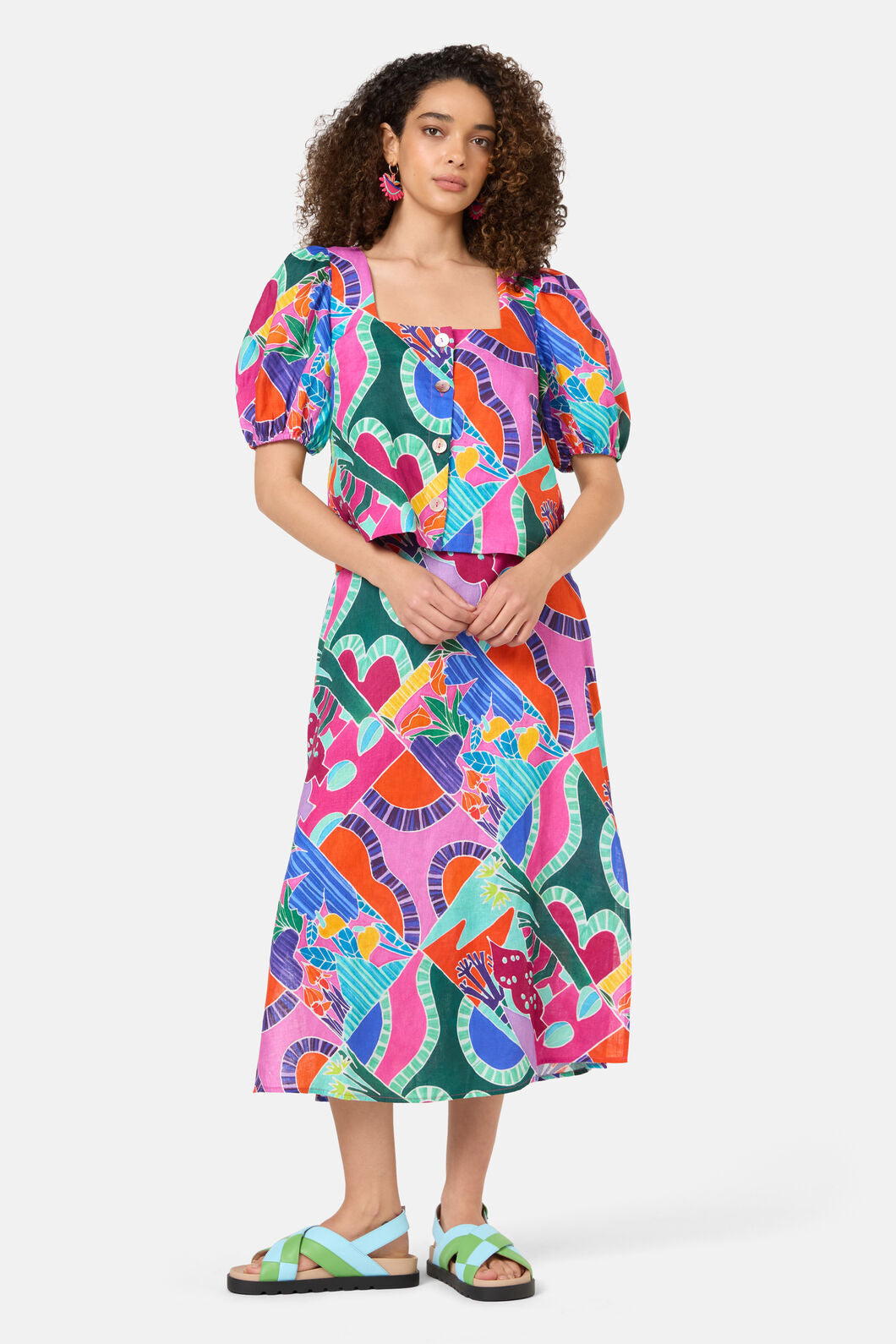 Gorman - Caravan Holiday Linen Top - print