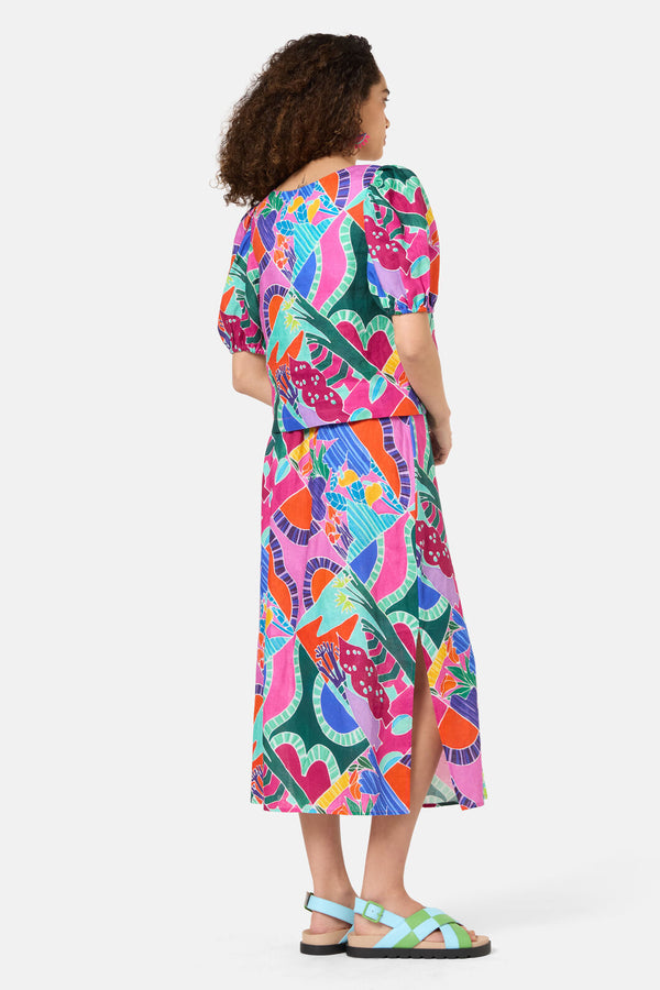 Gorman - Caravan Holiday Linen Top - print