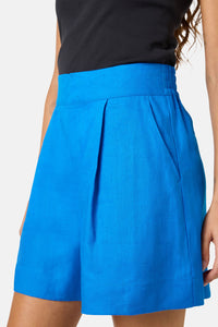 Gorman - Millie Linen Short - blue