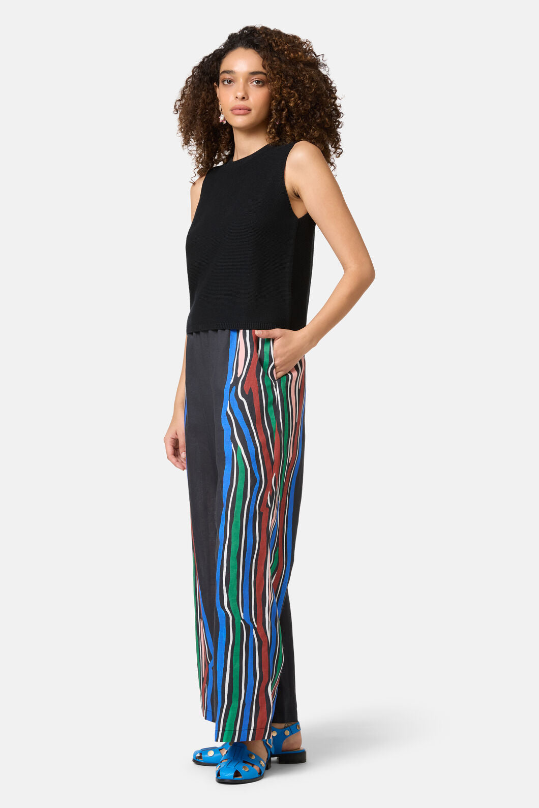 Gorman - Hello There Knit Tank - black