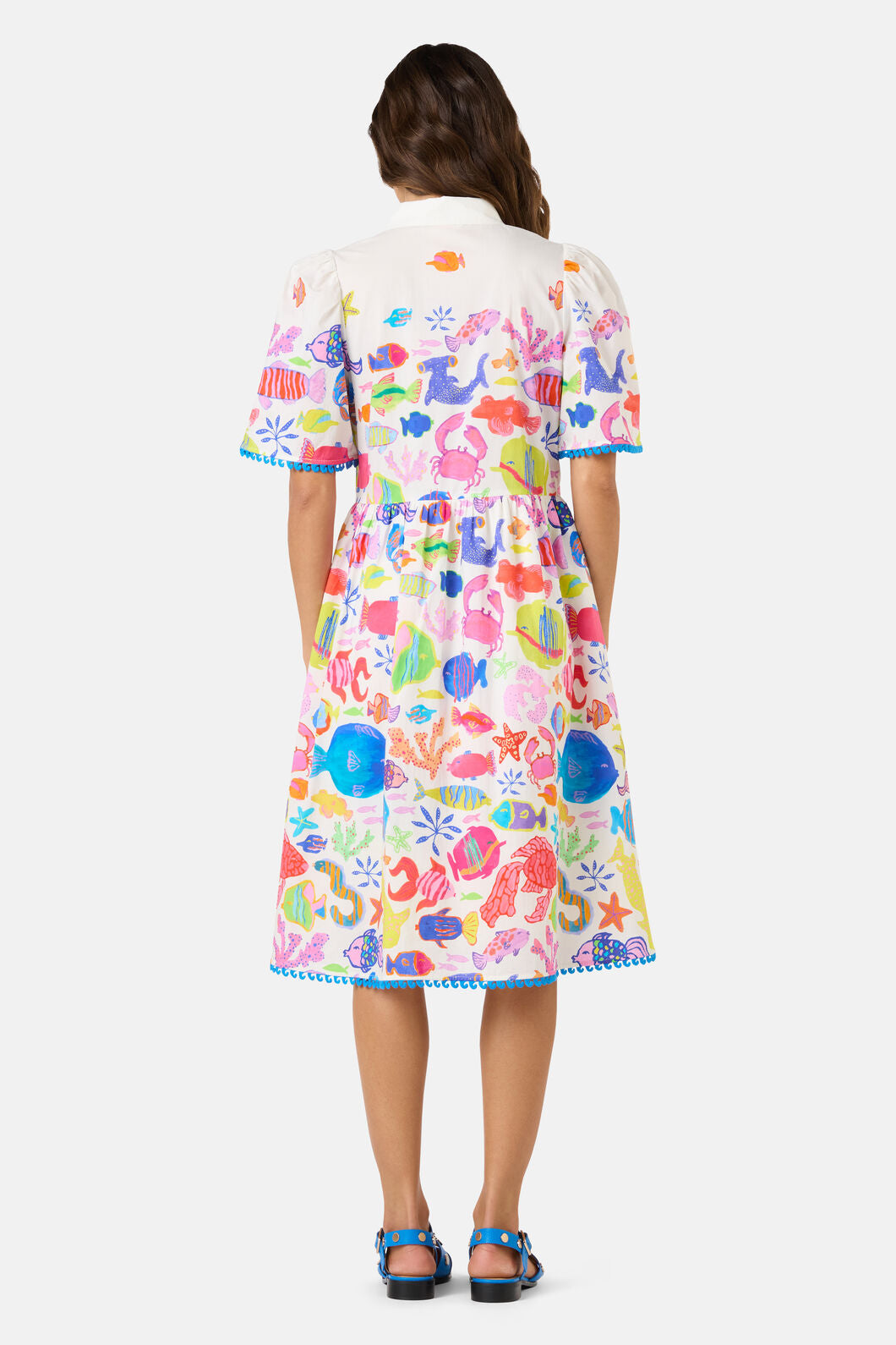 Gorman - Fish Ahoy Print Cotton Dress - print
