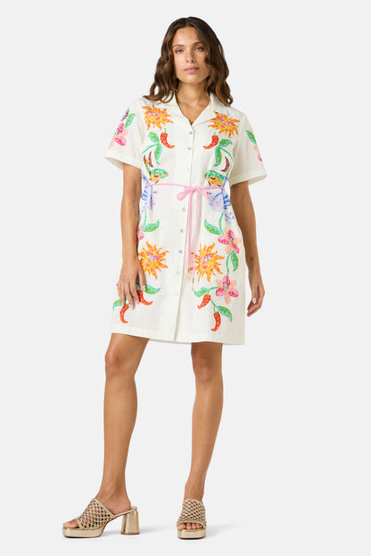 Gorman - Mosaic Mile Cotton Shirt Dress - print