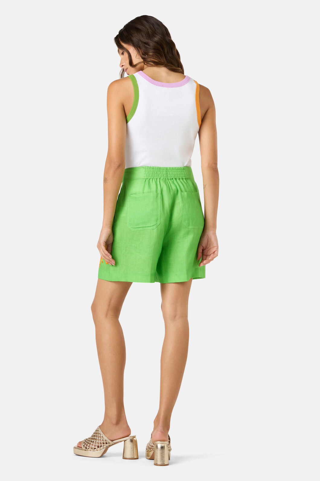 Gorman - Mosaic Mile Linen Short - print