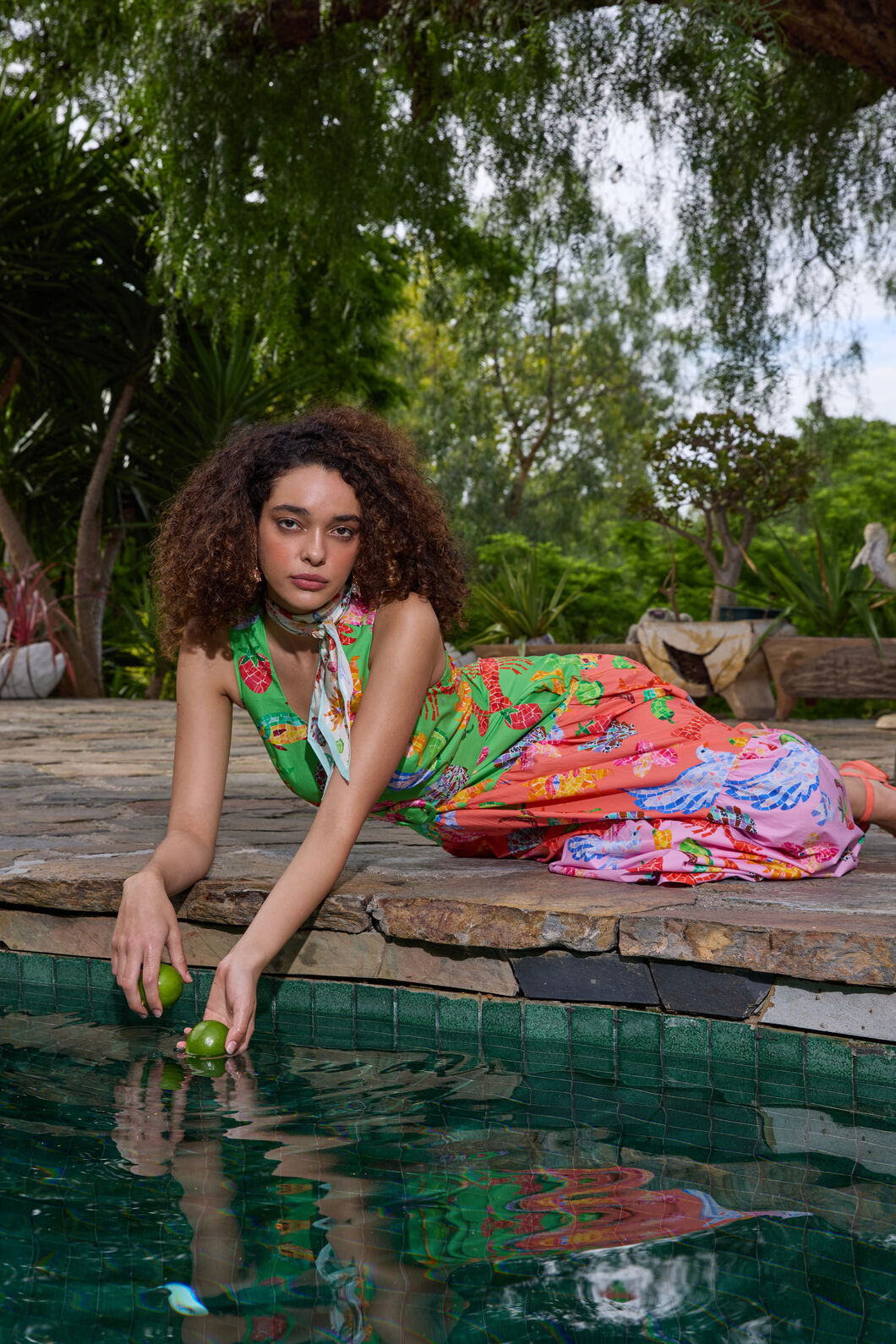 Gorman - Mosaic Mile Spliced Midi Dress - print