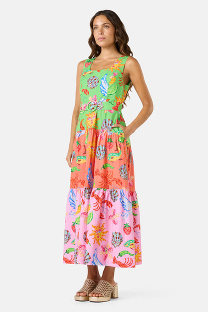 Gorman - Mosaic Mile Spliced Midi Dress - print