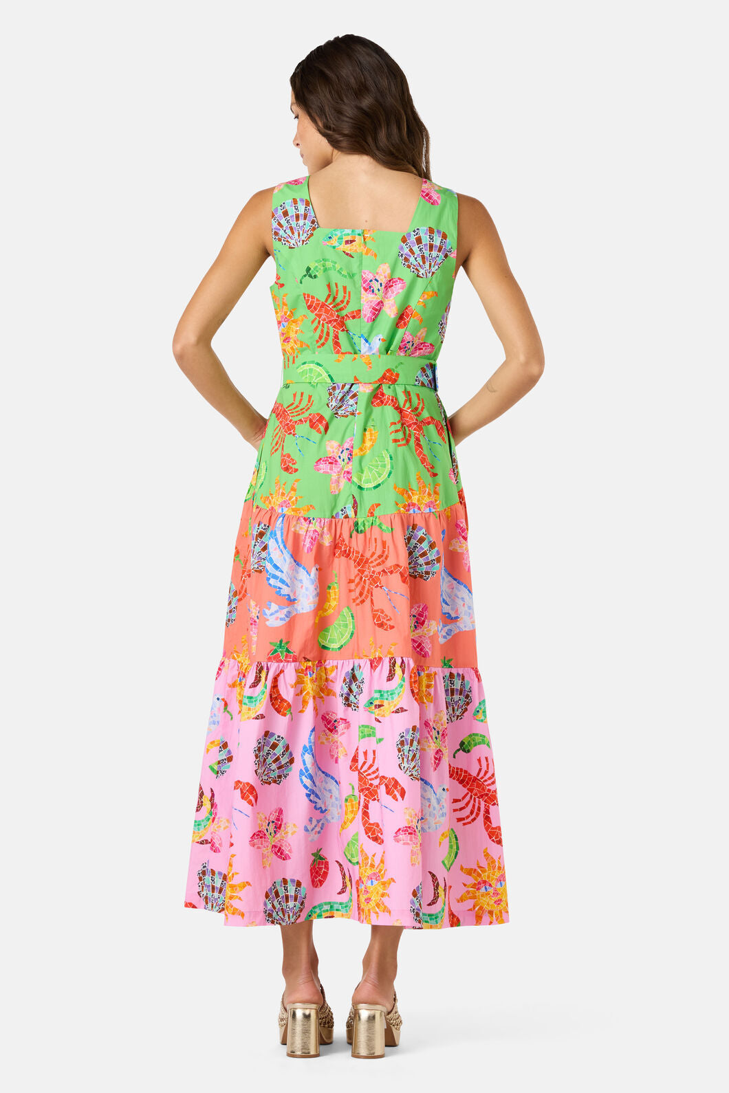 Gorman - Mosaic Mile Spliced Midi Dress - print