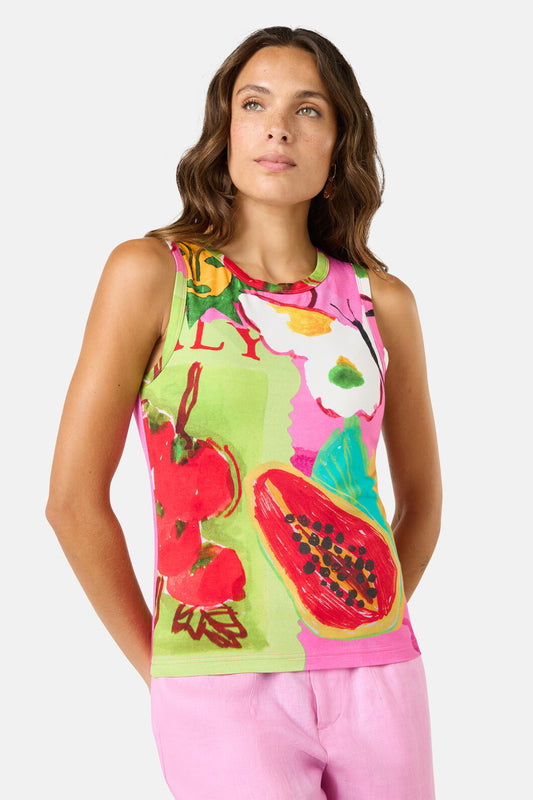 Gorman - Pen Pals Printed Jersey Tank - print