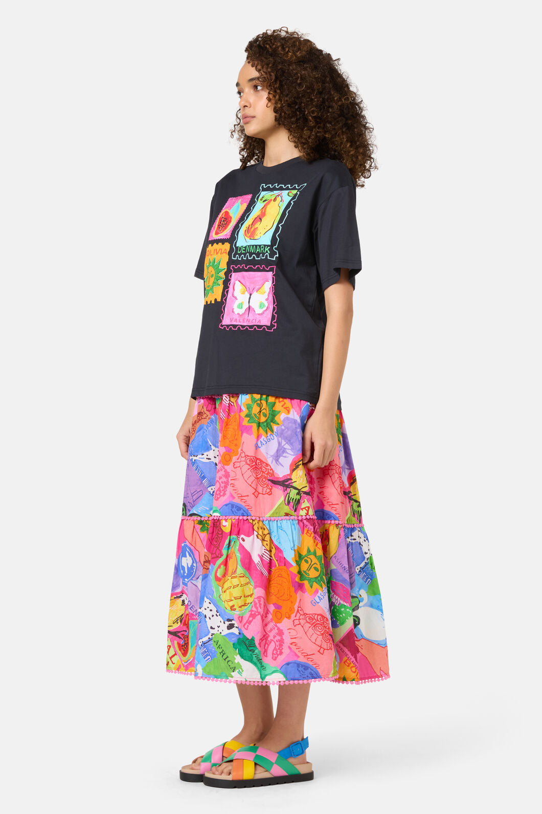 Gorman - Pen Pals Organic Cotton OS Tee - black