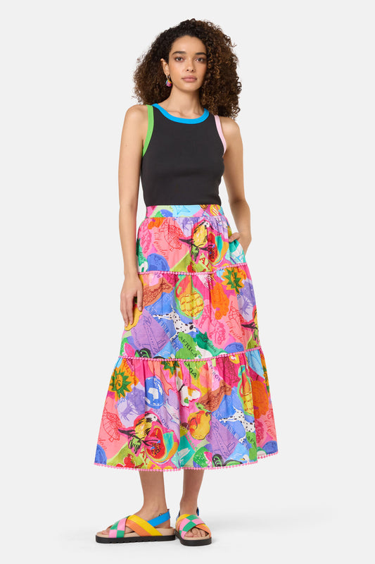 Gorman - Pen Pals Printed Maxi Skirt - print