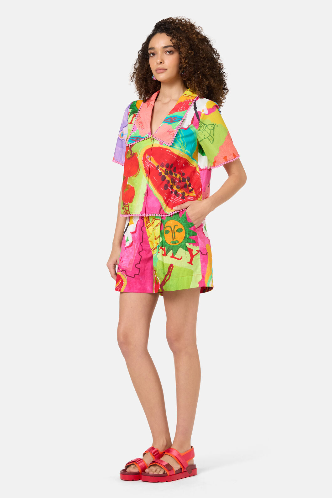 Gorman - Pen Pals Printed Organic Shirt - print