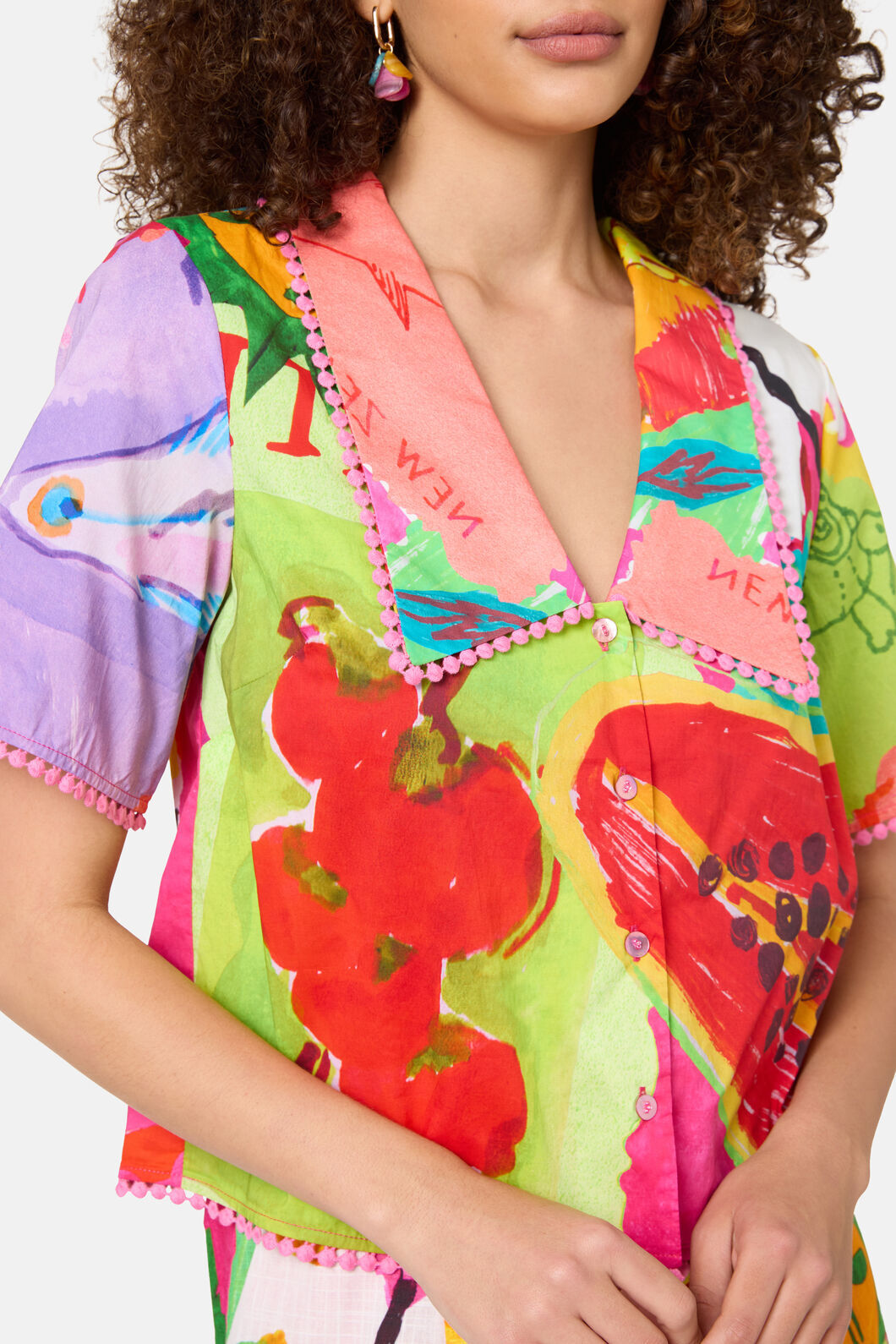 Gorman - Pen Pals Printed Organic Shirt - print