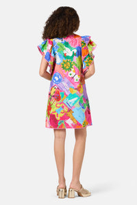 Gorman - Pen Pals Organic Smock Dress - print