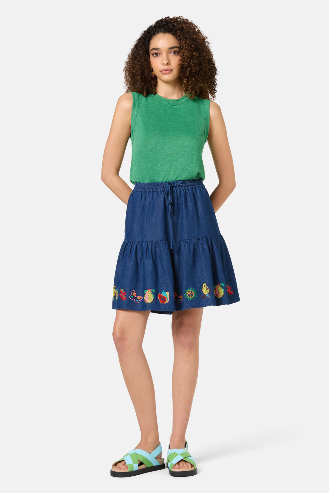 Gorman - Postcards Chambray Skort - chambray