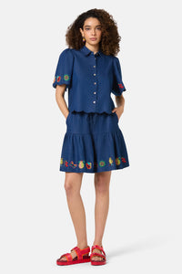 Gorman - Postcards Chambray Skort - chambray