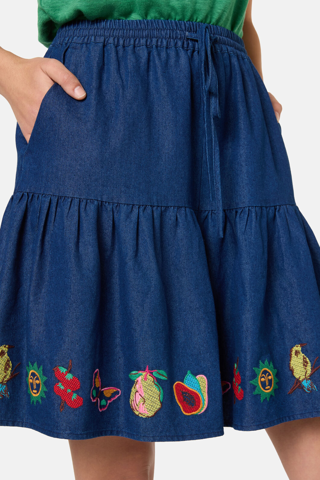 Gorman - Postcards Chambray Skort - chambray