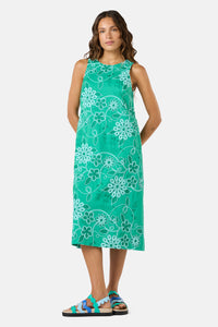 Gorman - Flower Fizz Embroidered Dress - green