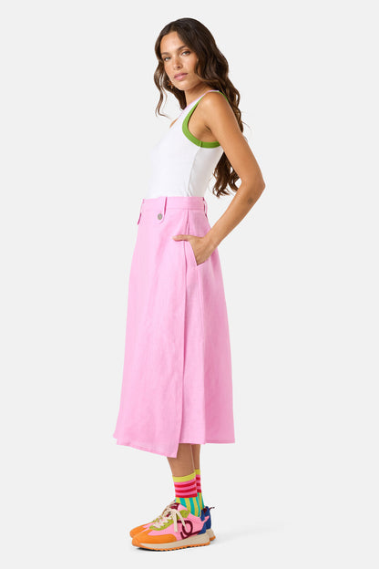 Gorman - Summer Linen Tomasa Skort - pink