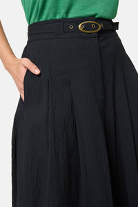 Gorman - Pucker Up Cotton Skort - black