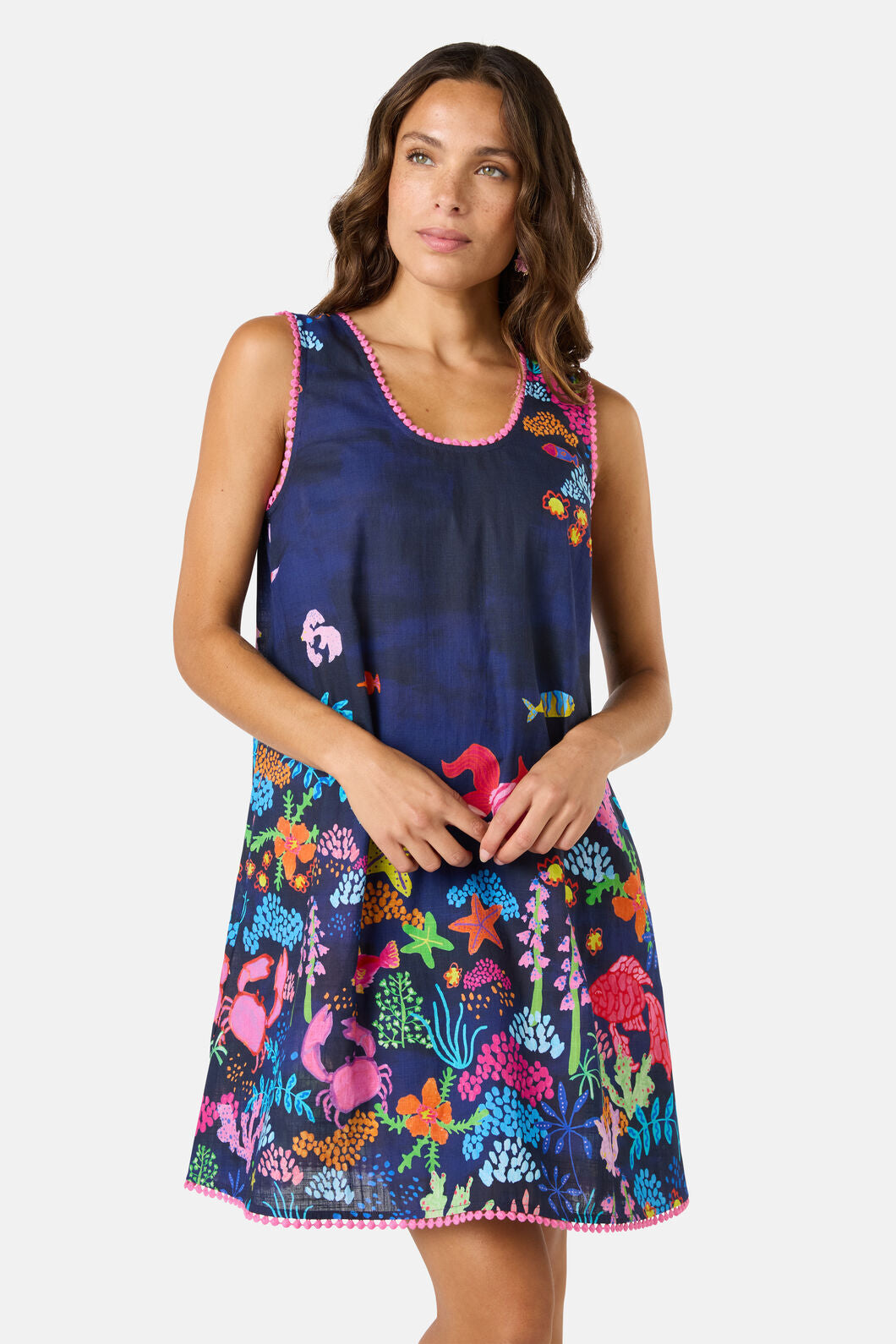Gorman - Fish Ahoy Print Holiday Dress - print