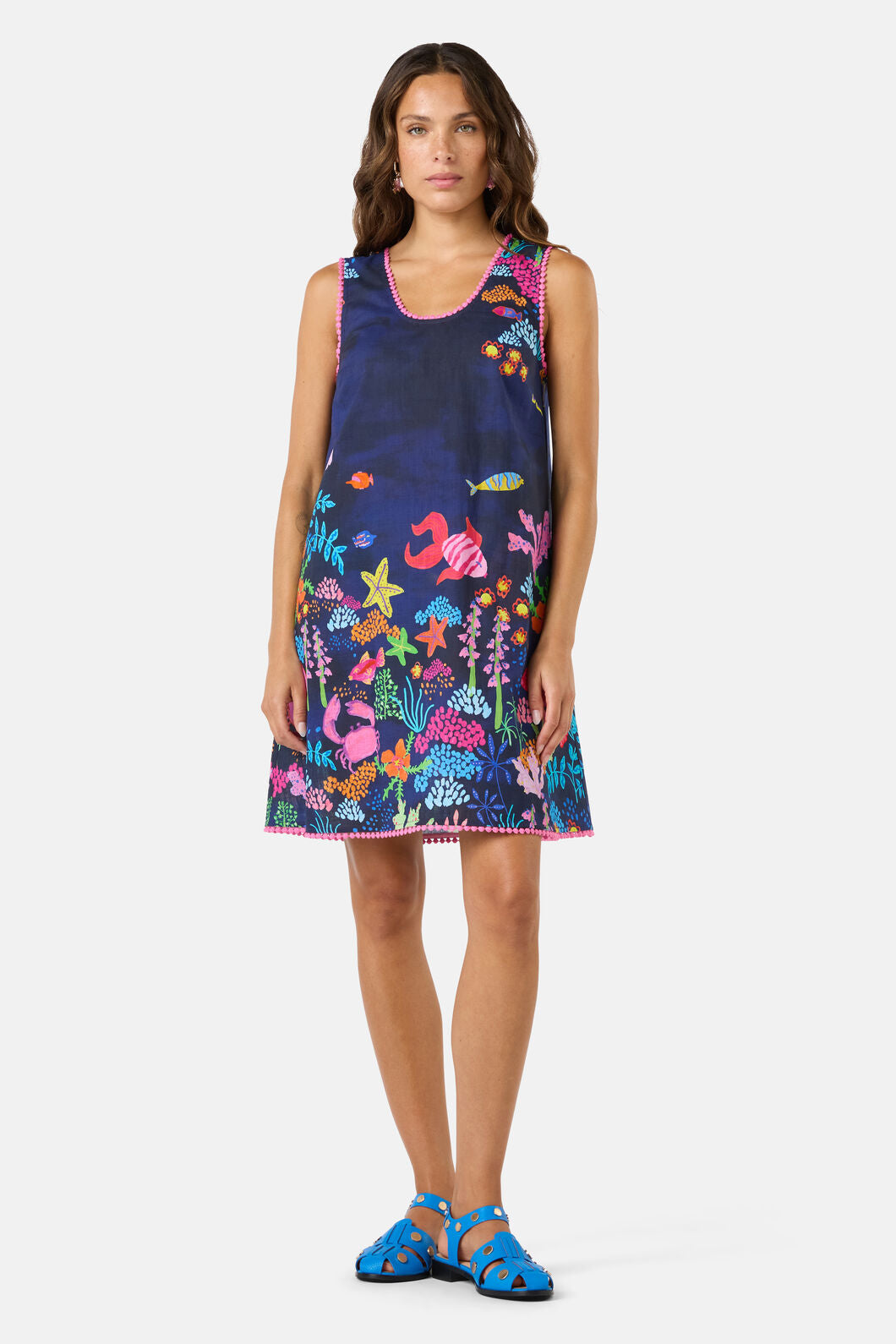 Gorman - Fish Ahoy Print Holiday Dress - print