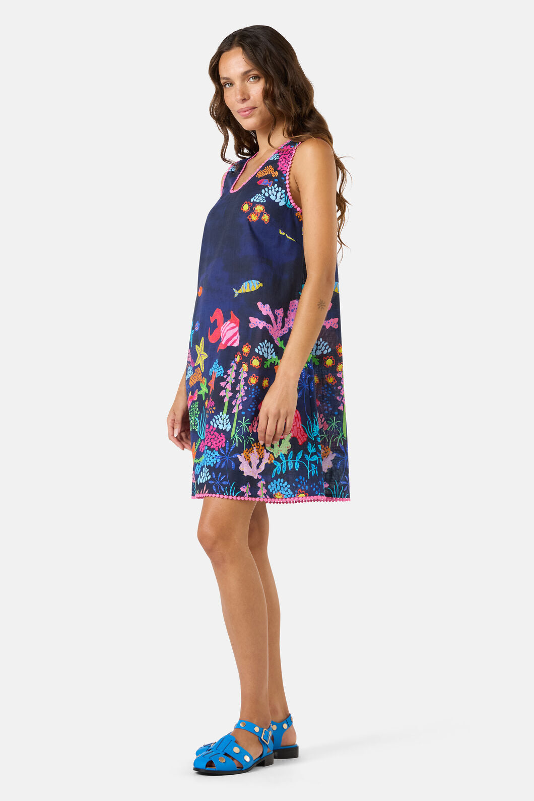 Gorman - Fish Ahoy Print Holiday Dress - print