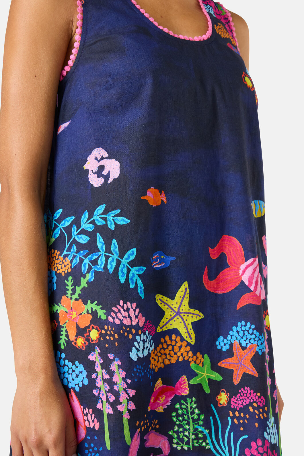 Gorman - Fish Ahoy Print Holiday Dress - print
