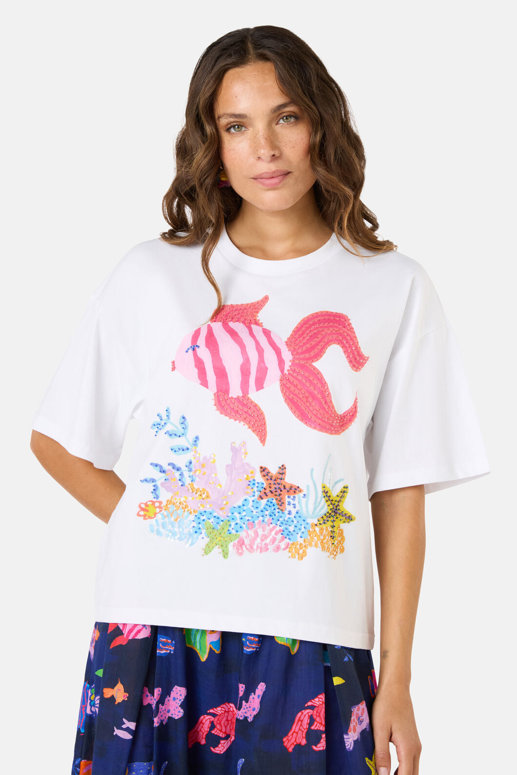 Gorman - Fish Ahoy Relaxed Tee - print