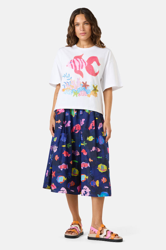 Gorman - Fish Ahoy Relaxed Tee - print