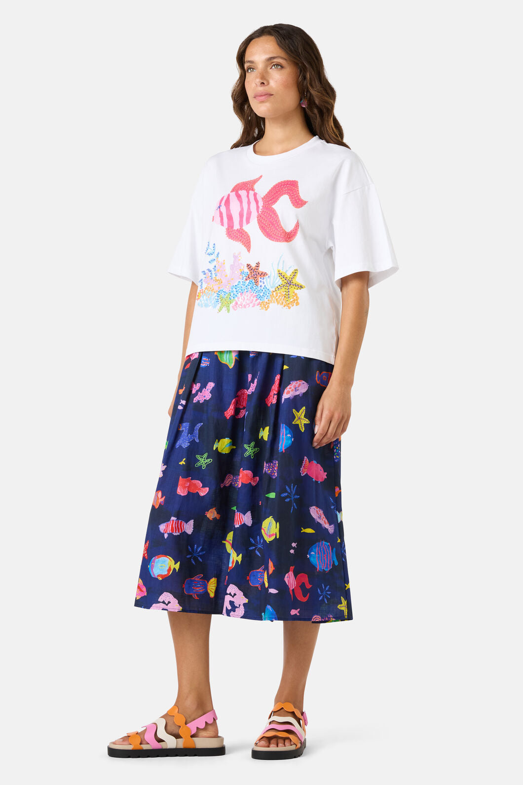 Gorman - Fish Ahoy Relaxed Tee - print