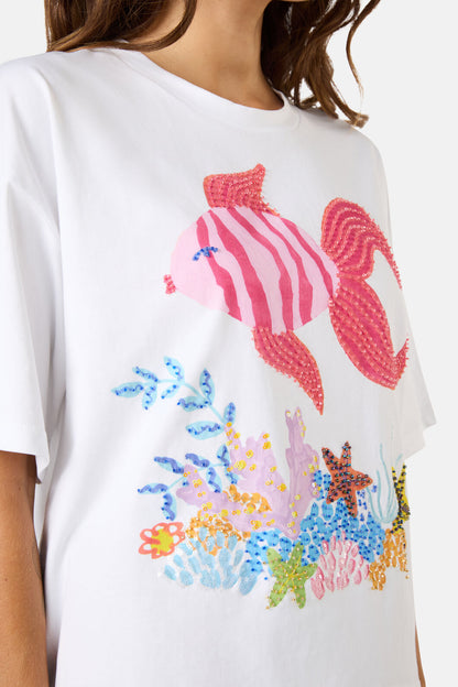 Gorman - Fish Ahoy Relaxed Tee - print