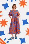 Gorman - Firecracker Print Cotton Midi Dress - print