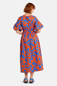 Gorman - Firecracker Print Cotton Midi Dress - print