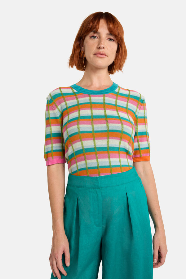 Gorman - So Check Knit Top - check