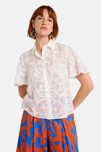 Gorman - Firecracker Burnout Shirt - white