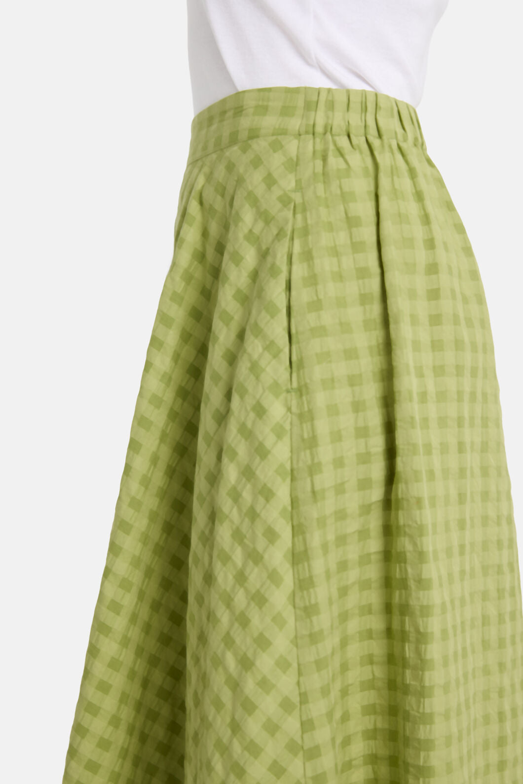 Gorman - Ready Check Cotton Culotte - green