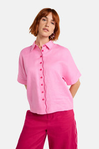 Gorman - Path Your Way Linen Shirt - pink