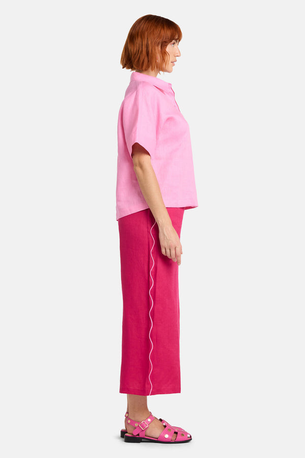 Gorman - Path Your Way Linen Shirt - pink