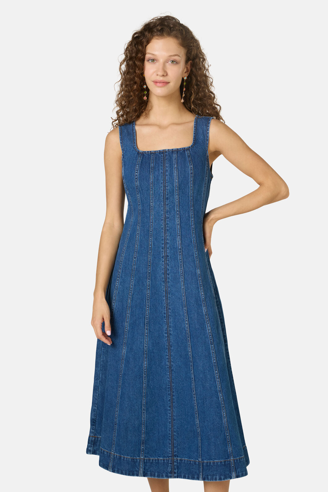 Gorman - Forget Me Not Denim Midi Dress - denim