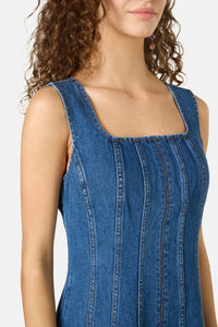 Gorman - Forget Me Not Denim Midi Dress - denim