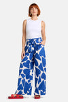 Gorman - Heartbeat Print Wide Pant - blue