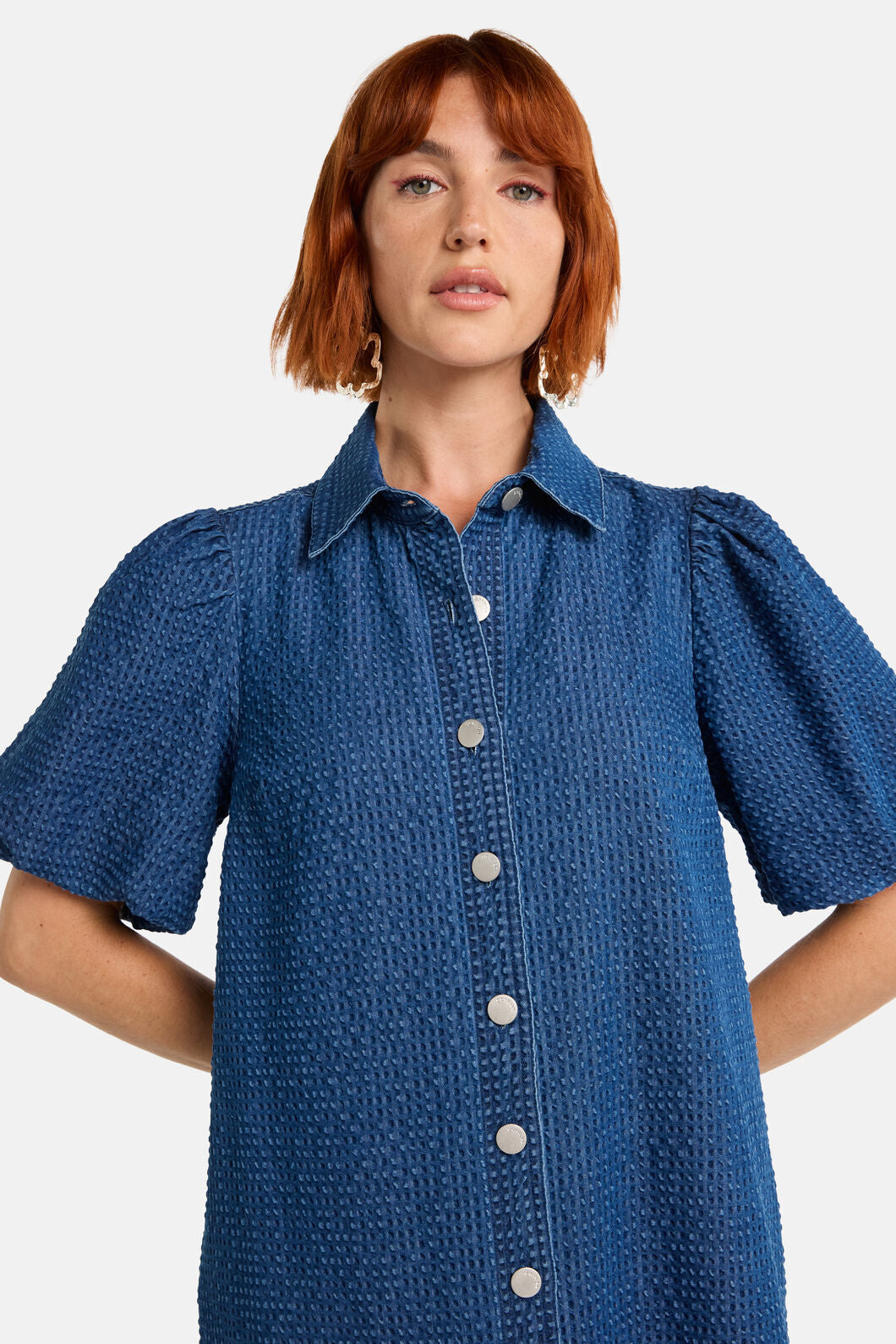 Seersucker Denim Dress – Gorman