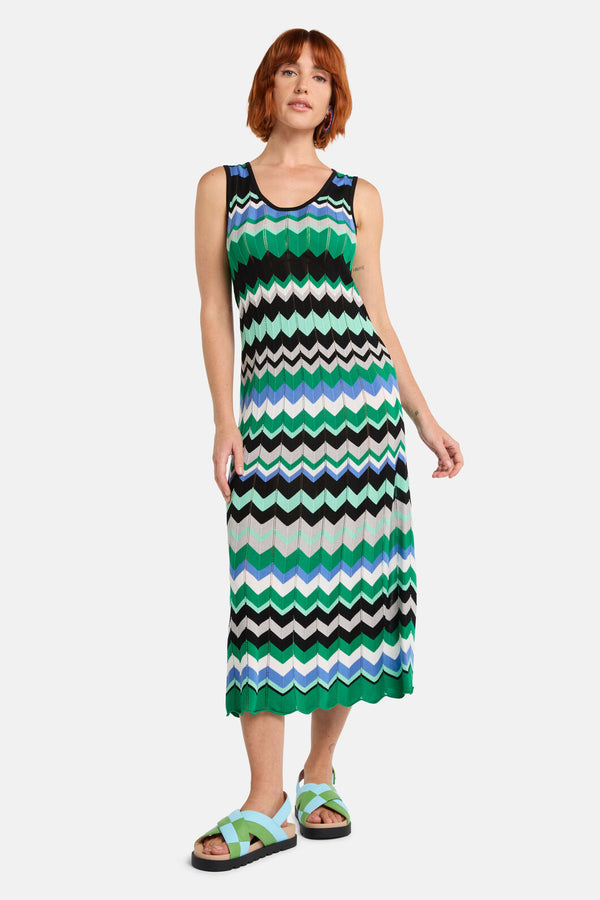 Gorman - Tropic Zigzag Knit Dress - multi