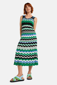 Gorman - Tropic Zigzag Knit Dress - multi