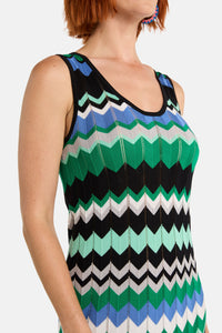 Gorman - Tropic Zigzag Knit Dress - multi