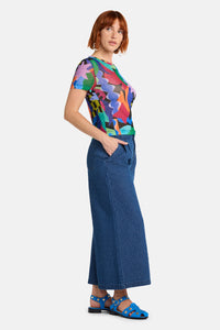 Gorman - Tangled Tropic Mesh Top - print