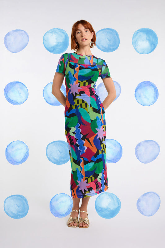 Gorman - Tangled Tropic Mesh Dress - print