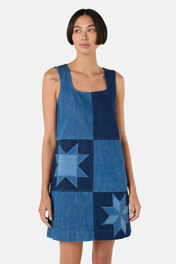 Gorman - Pinwheel Denim Dress - denim